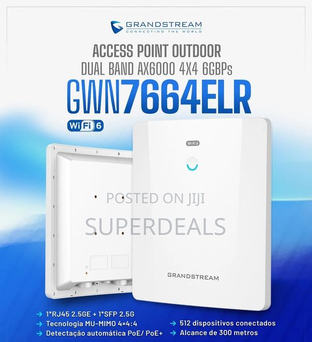 Grandstream Ax6000 Wi-fi 6 Access Point Gwn7664elr