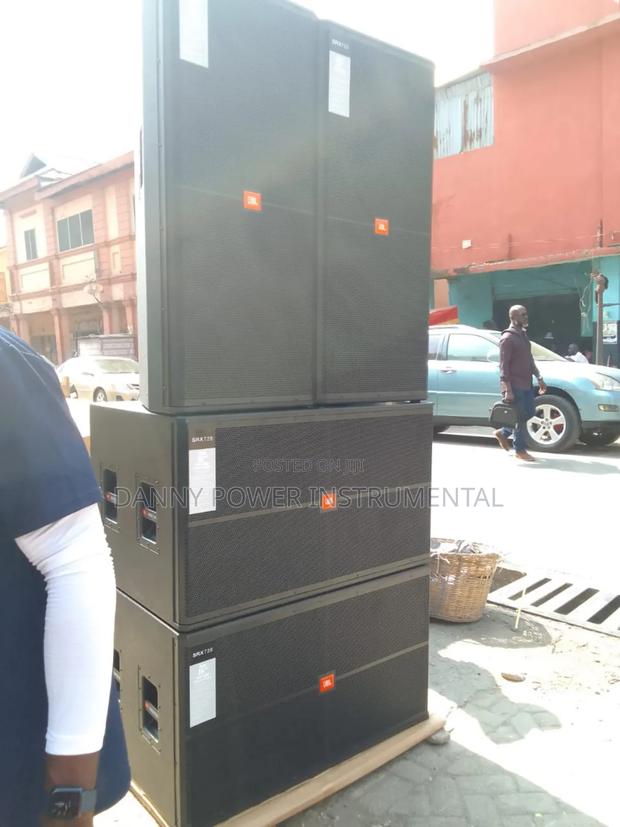 Set of JBL Speakers and Set of Amplifiers in Rack