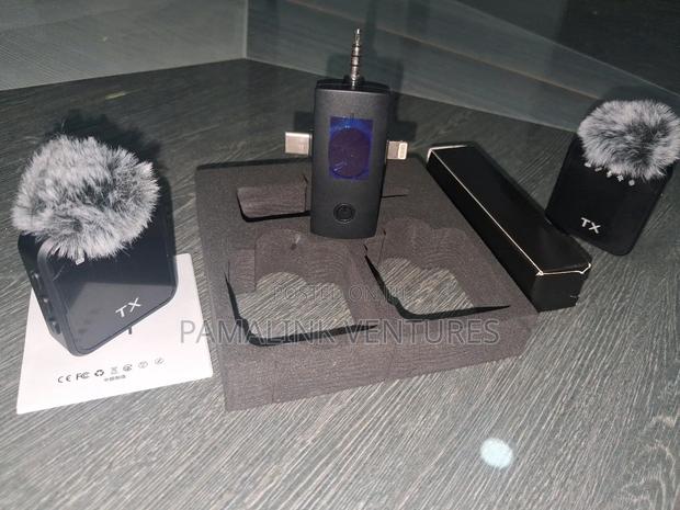 F11-2pcs 3 in 1 Wireless Lavalier Microphone photo 2