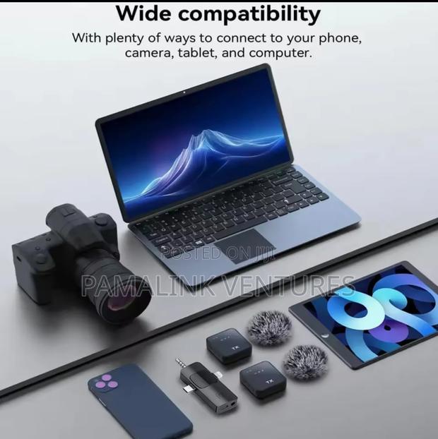 F11-2pcs 3 in 1 Wireless Lavalier Microphone photo 4