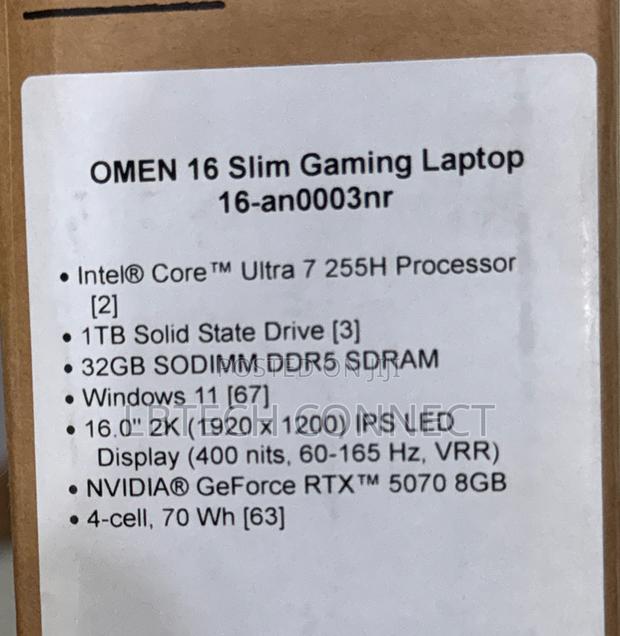 New Laptop HP Omen 16 32GB Intel Core Ultra 7 SSD 1T photo 3
