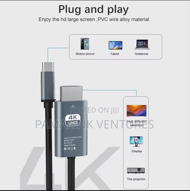 60hz Hd Video Conversion Cable - Type C to Hdmi photo 4