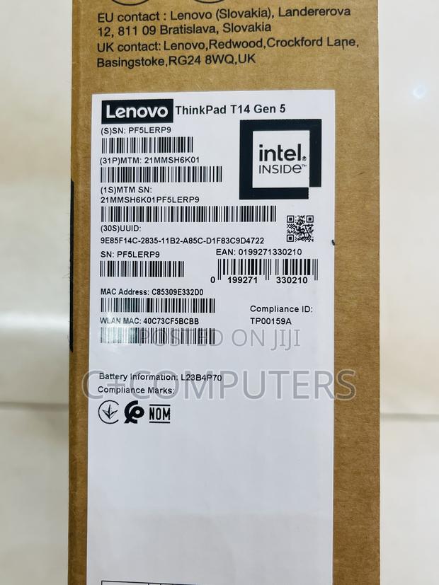 New Laptop Lenovo ThinkPad T14 16GB Intel Core Ultra 7 SSD 512GB