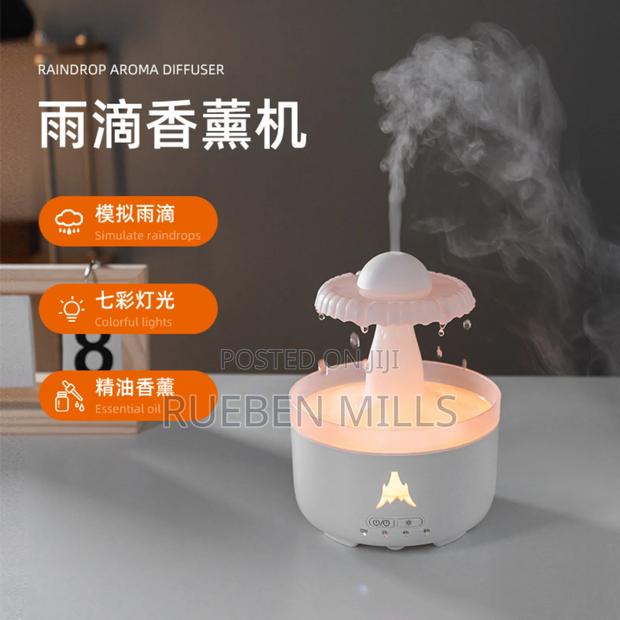 White V81 Elegant Fog Raindrop Essential Oil Diffuser Air Freshener · Photo 3
