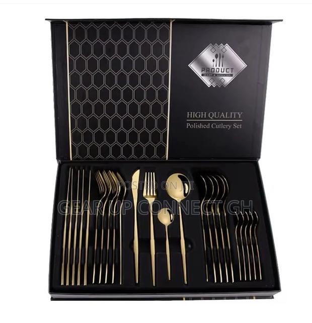 Premium 24-Piece Stainless Steel Cutlery Set photo 3