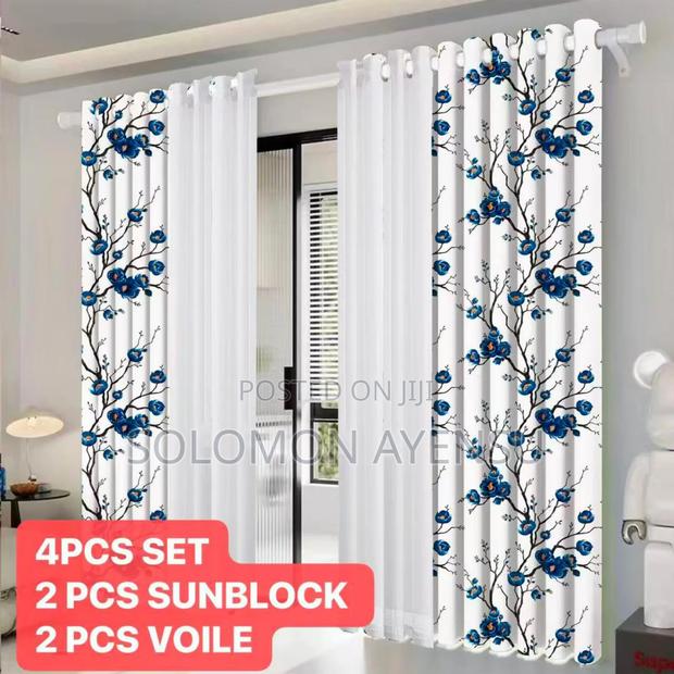 Quality Sunblock Curtains Available With Voile photo 4