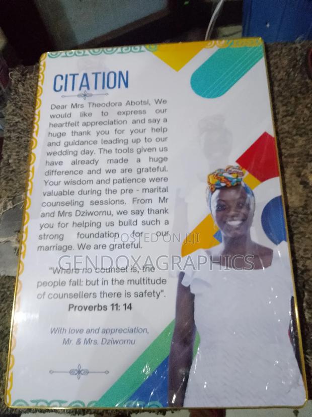 Citation Big A2 Size for Schools Churches, Awards Etc · Photo 4
