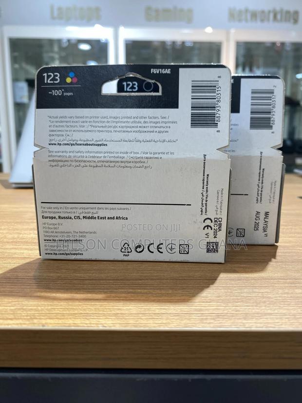 Hp 123 Ink Cartridges - Black Tricolor photo 4