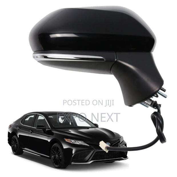 Car Door Mirror Fits For Toyota Camry 2018-2021 Black Left Driver