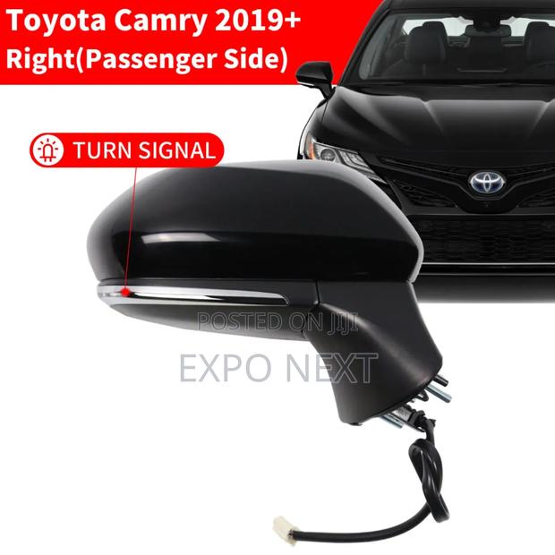 Car Door Mirror Fits For Toyota Camry 2018-2021 Black Left Driver photo 3