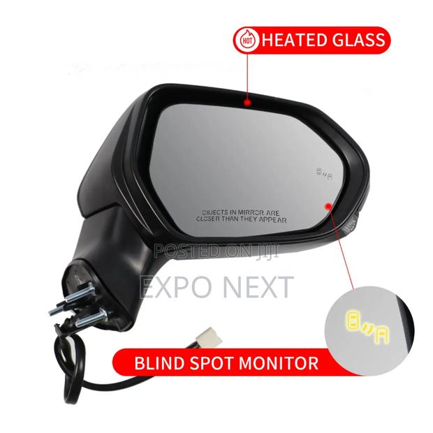 Car Door Mirror Fits For Toyota Camry 2018-2021 Black Left Driver photo 5