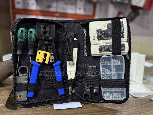Networking Tools Kit With Pass Through Crimping Tool