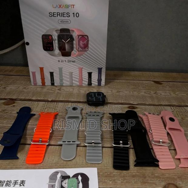 Laxasfit Series 10 Smartwatch With 8 Straps (335469)