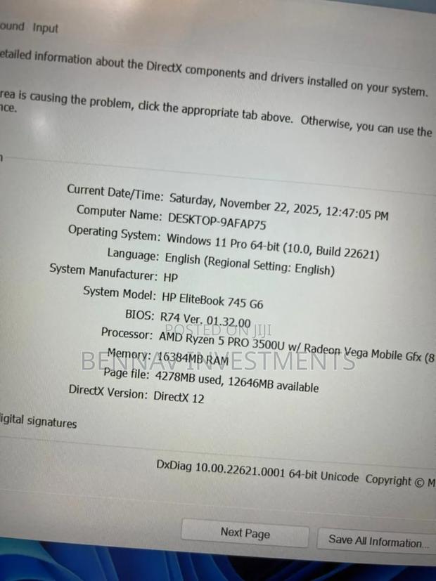 Laptop HP EliteBook 745 G6 16GB AMD Ryzen 5 SSD 256GB photo 6
