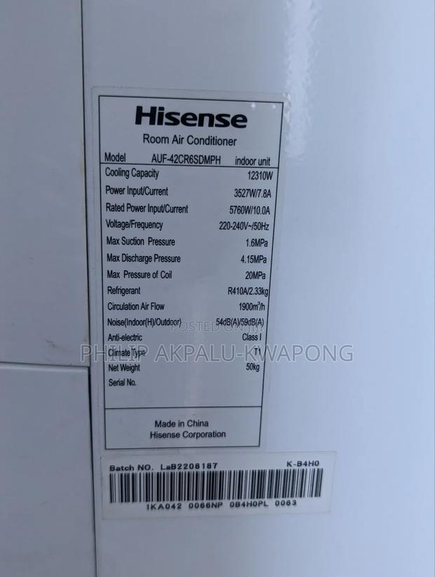 Hisense Room Air Conditioner photo 3