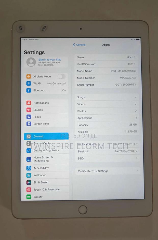 Apple iPad 5 (2022) 128 GB Pink photo 3