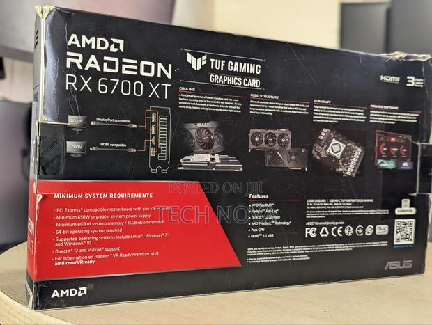 Asus Tuf Gaming Amd Radeon Rx 6700 Xt Oc Graphics Card,12gb Gddr6 photo 4