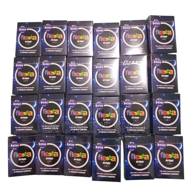 Fiesta All Night Condom With Delay Gel . 24 Packs of 3 in 1 · Photo 4