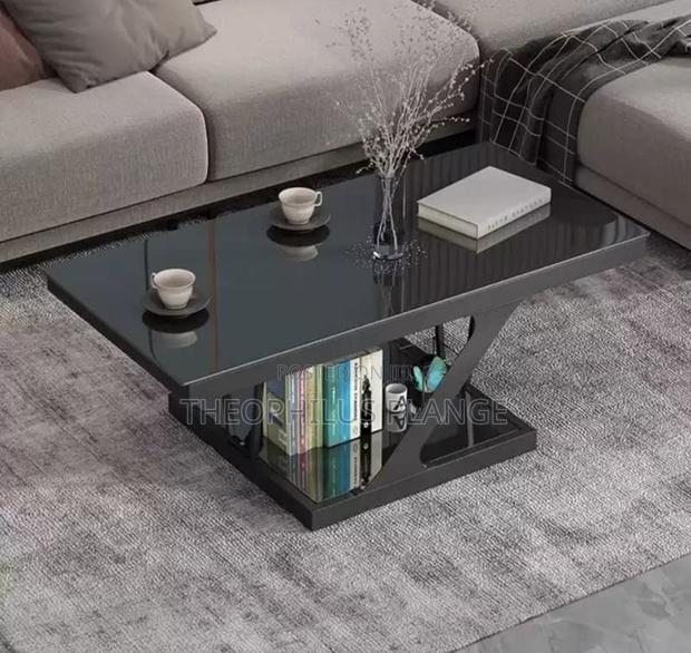 All Black Glass Living Room Table/ Center Table · Photo 3