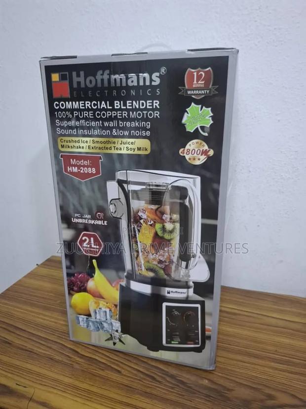 Hoffman 2.L High Power 4800w Soundproof Blender photo 2