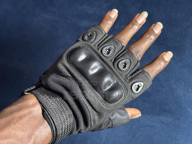 Quality Leather Gym Gloves for Gym, Military and Motor Riding · Photo 4