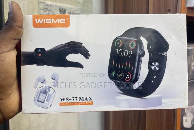 Wisme Ws-77 Max Smartwatch Wireless Earbuds Combo Set