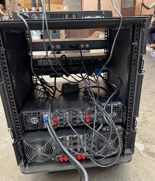 Full Set of Amplified Rack With Yamaha 4- Channel Amplifier, Ashly photo 2