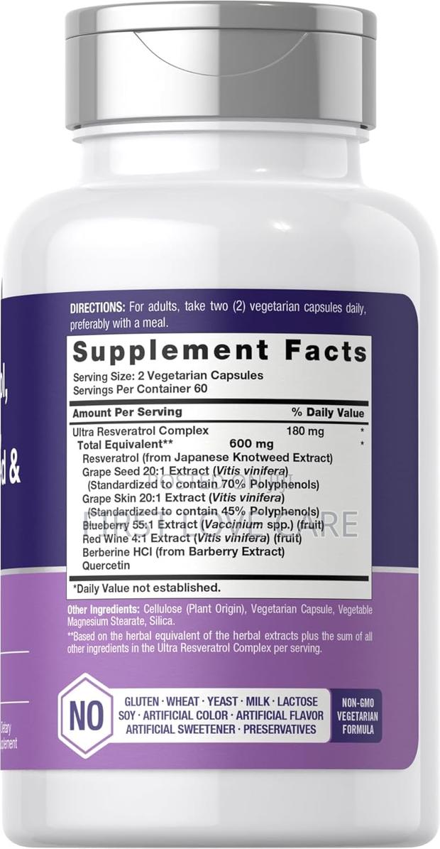 Horbaach Resveratrol, Berberine , Grape Seed and Quercetin · Photo 4