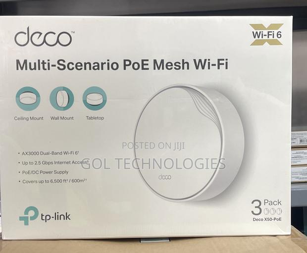Tp Link Deco X50-Poe Multi Scenario Poe Mesh Wifi Ax3000 (3-Pack)