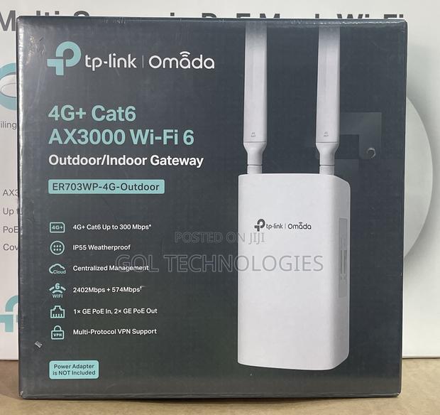 Tp Link Omada 4g+ Cat6 Ax3000 Wi-Fi 6 Outdoor/Indoor Gateway photo 2