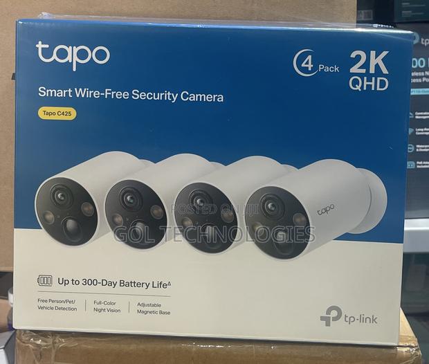 Tapo Smart Wire-Free Security Camera 4ch Wifi Camera Kit 3mp