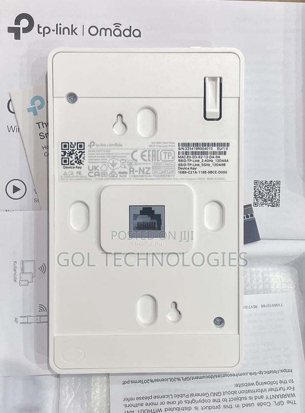 Tp Omada Inwall Ax1800 Wall Plate Wi-Fi 6 Access Point Eap615-Wall