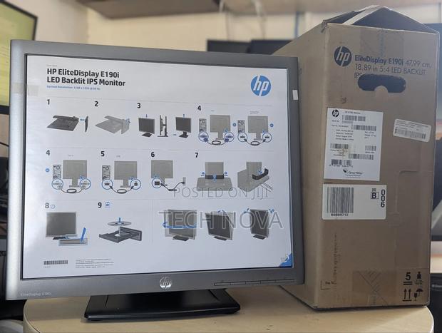 Hp Elitedisplay E190i 19 Inch Led Ips Monitor 60hz Vga Dvi Displayport photo 4