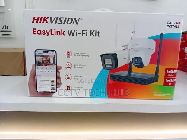 Hikvision Nks424w02h 4mp Bullet Turret Wifi Kit