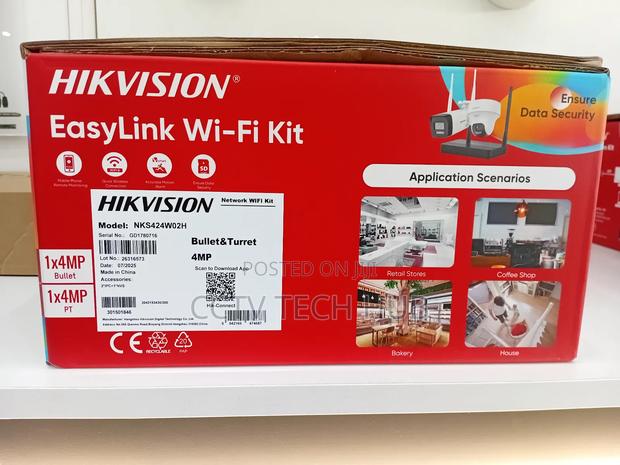 Hikvision Nks424w02h 4mp Bullet Turret Wifi Kit photo 3