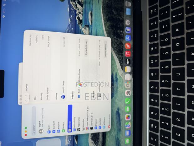 Laptop Apple MacBook Air 2022 M2 8GB Apple M2 SSD 256GB photo 2