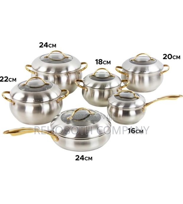 Sq Professional Lustro Stainless Steel Saucepan and Casserole Set 6pc