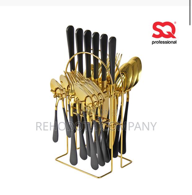 Sq Professional = Luxury Tableware Stainless Steel Cutlery Set 25pcs photo 2