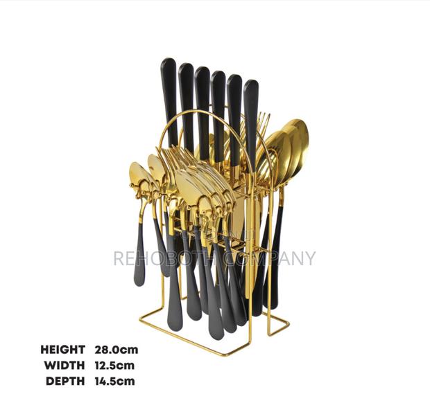 Sq Professional = Luxury Tableware Stainless Steel Cutlery Set 25pcs photo 4