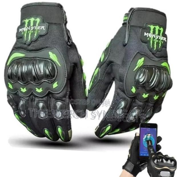 Monster Energy Motorcycle Racing Full Finger Touch Screen Gloves · Photo 4
