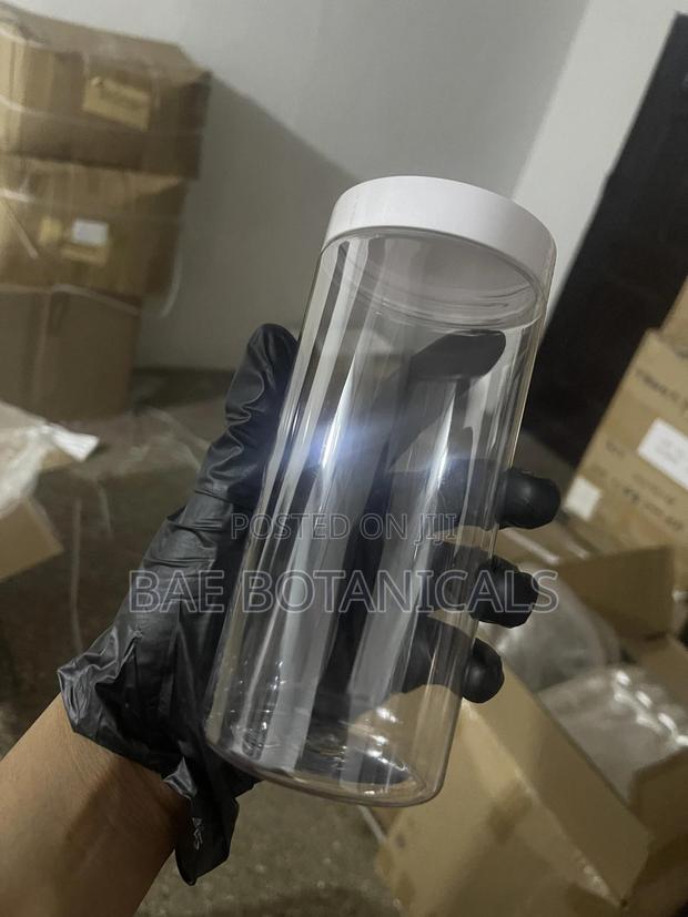 500ml Cosmetic Jar and Free Gasket (With Clear, White or Gold Lid) photo 3