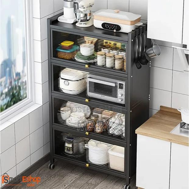 Costway 5 Tier Metal Rack. Multipurpose Rack photo 4