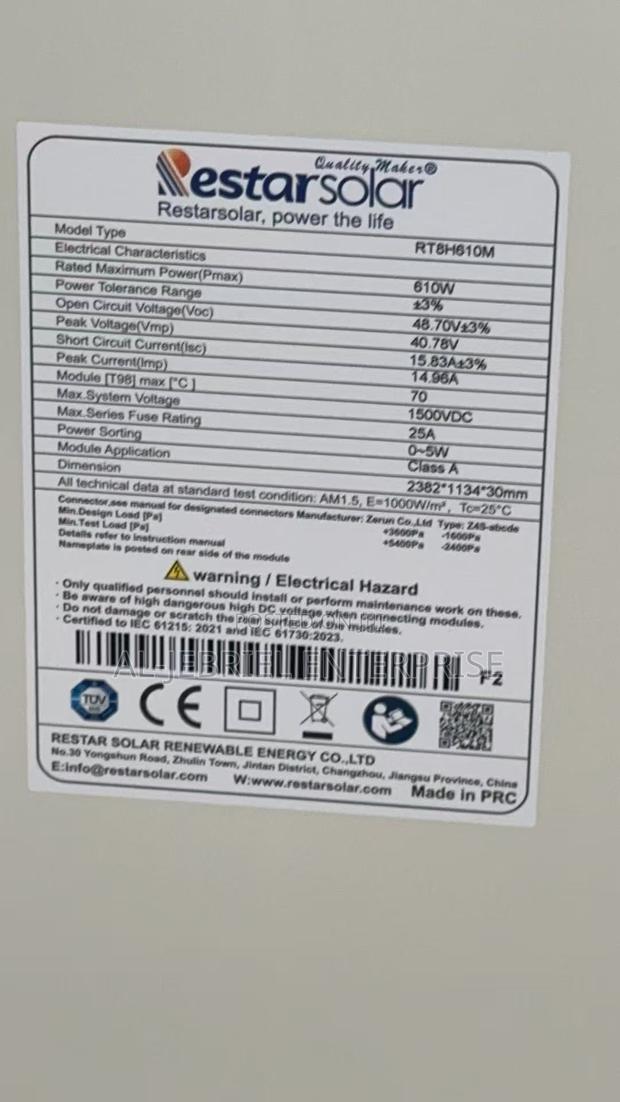 Solar Panel 610w photo 2