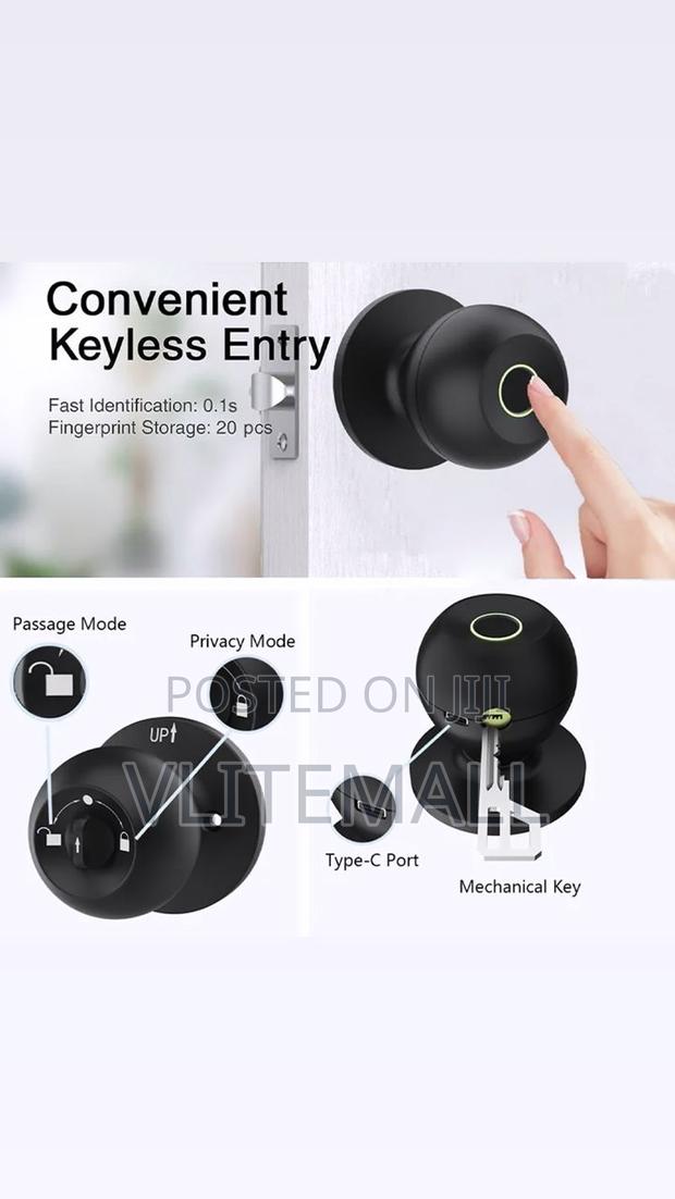 Smart Fingerprint Home Security Ble App Keyless Door Lock Es807 photo 4