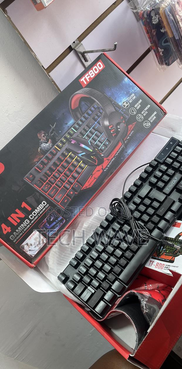 Gaming Combo 4in1 Tf800 Keyboard, Mouse, Mouse Pad, Headset photo 2
