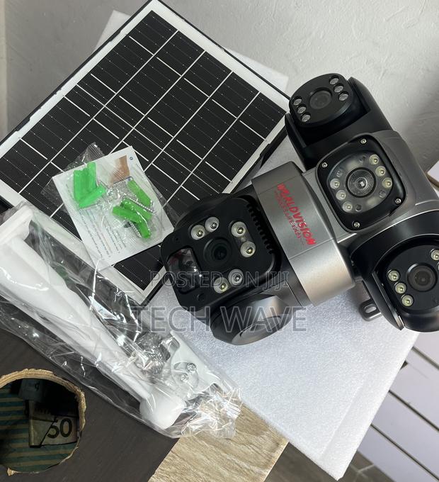 PTZ Solar Cameras Ture Tripple Lens photo 3