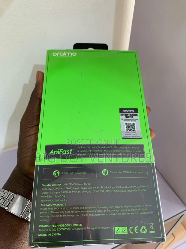 Oraimo Powerbank 20000mah photo 2