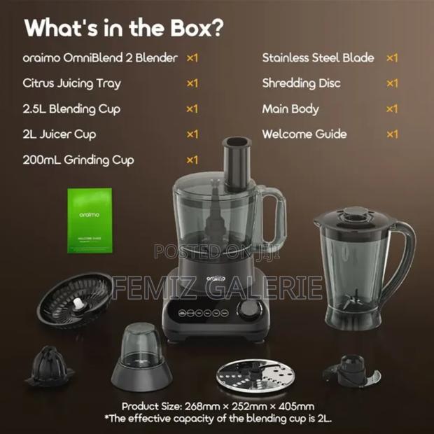Oraimo Omniblend 2 21000 RPM Speed 5-in-1 Blender photo 5