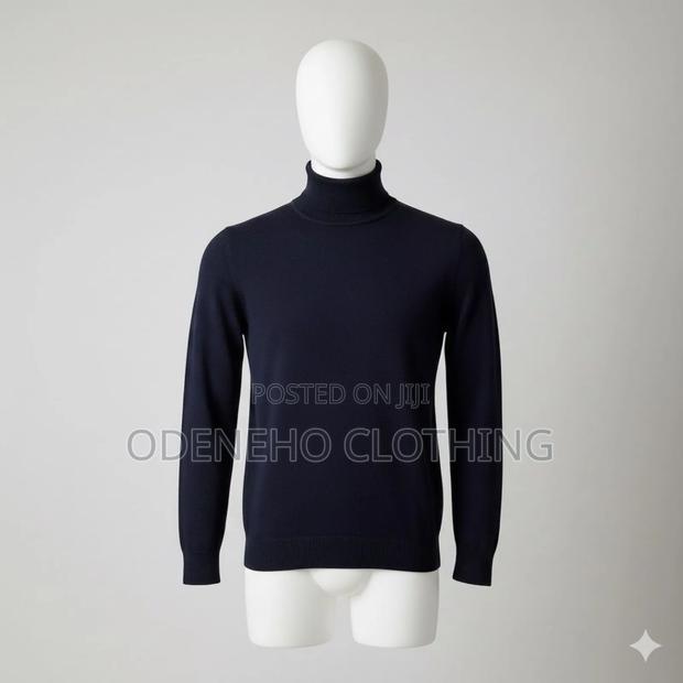 Plain Black Turtle Neck