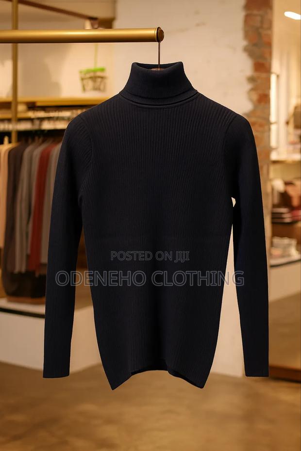 Plain Black Turtle Neck